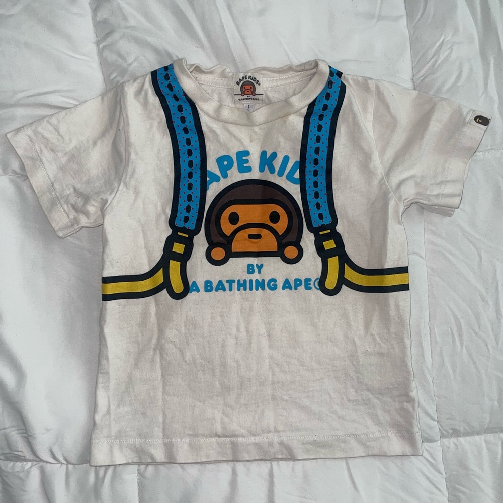 Bathing Ape Baby Milo Daypack Logo T-shirt | Size 4-5T 🧸